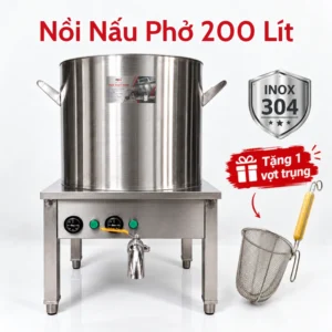 Nồi nấu phở công nghiệp bằng điện 200L BE-NMNP03