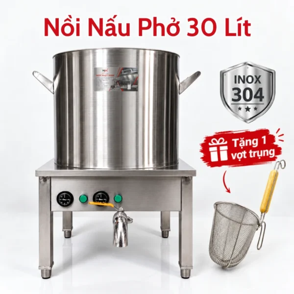 Nồi nấu phở công nghiệp điện 30L BE-NMNP04