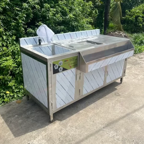 Quầy Bar Inox Trà Sữa QB-NMQBI09