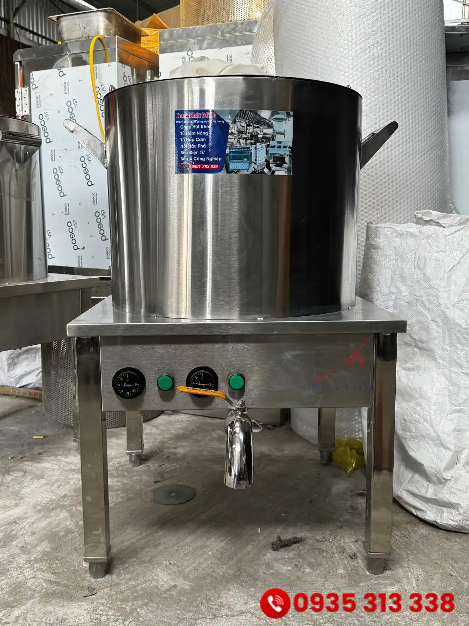 Nồi nấu phở điện có van xả đáy