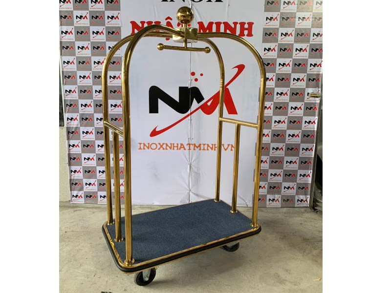 Inox Nhật Minh địa chỉ sản xuất cung cấp xe đẩy hành lý uy tín