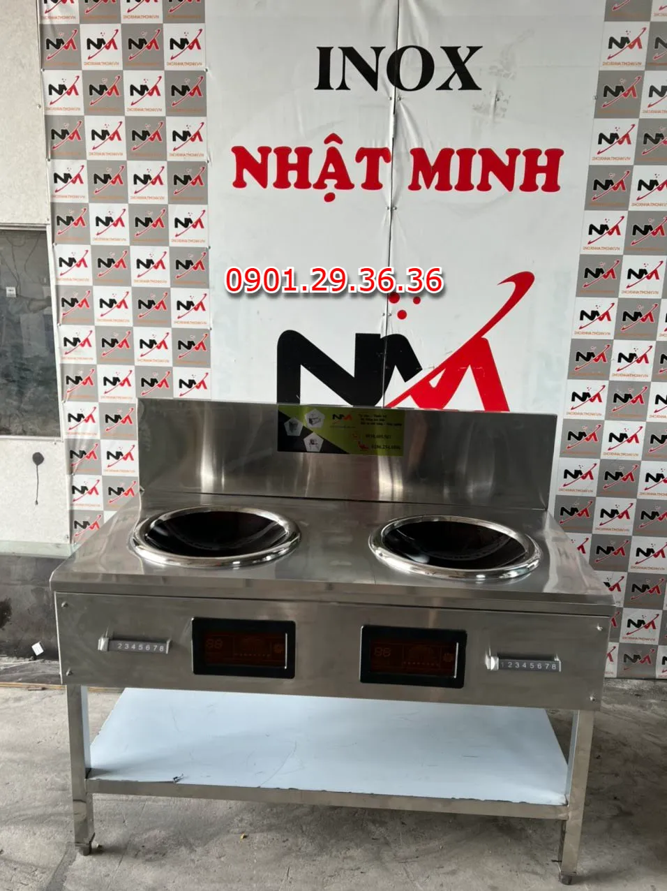 Bếp từ công nghiệp đôi mặt lõm