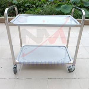 Xe đẩy inox 2 tầng XD-NMXDPV04