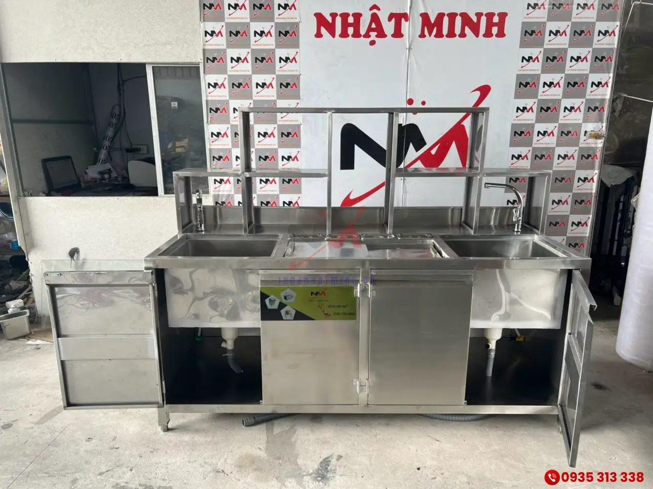 Cấu trúc quầy pha chế inox 1m6