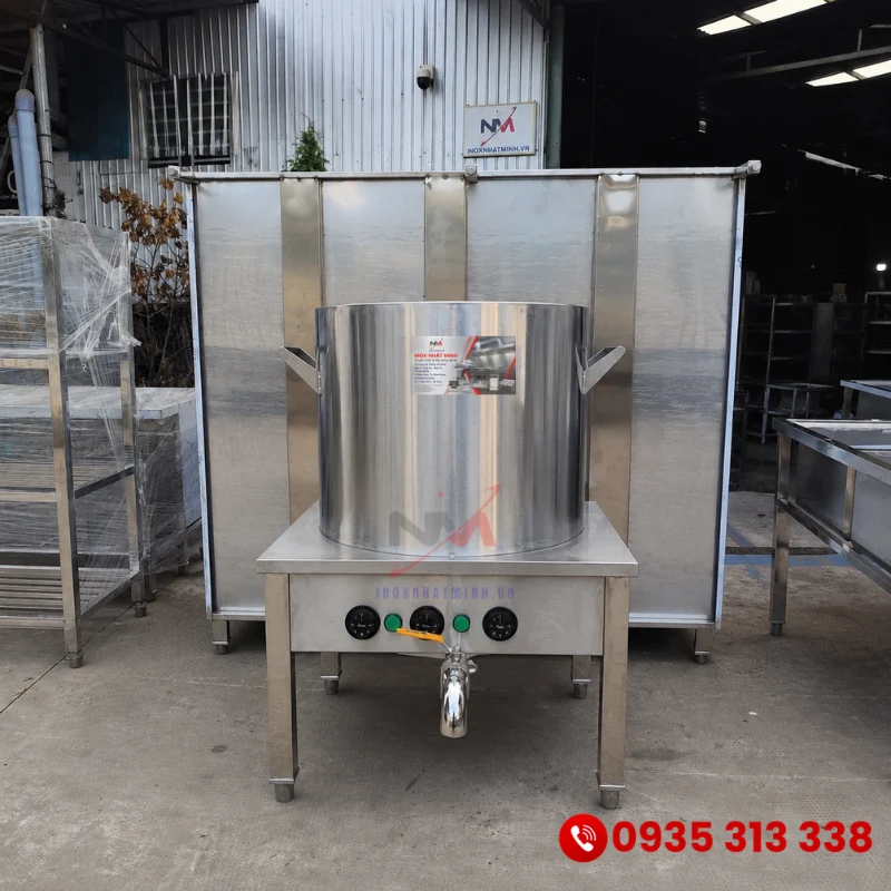 Xưởng sản xuất nồi nấu phở điện inox 304 theo yêu cầu tại TPHCM Inox Nhật Minh