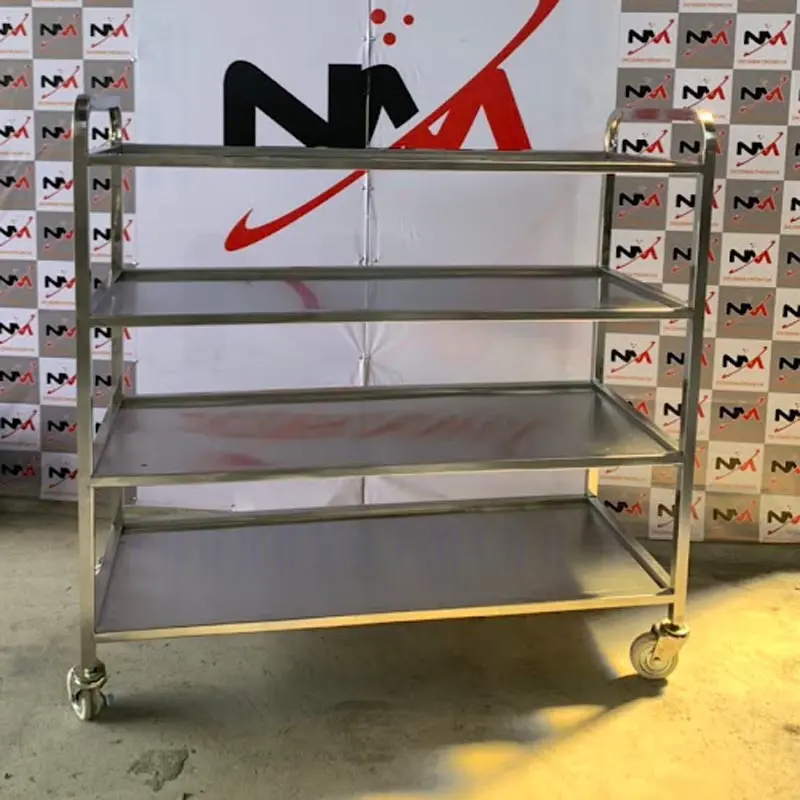 Xe đẩy inox 4 tầng BF-NM-26X04 NM-XDTA003