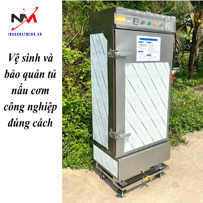 Vệ sinh và bảo quản tủ nấu cơm công nghiệp đúng cách