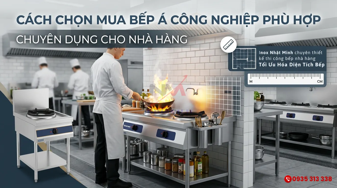 Chọn mua bếp Á công nghiệp
