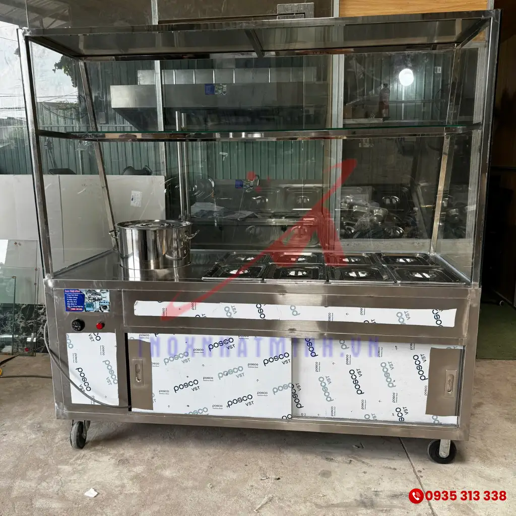 Tủ hâm nóng thức ăn công nghiệp 8 khay