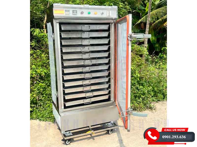 Tủ hấp cơm công nghiệp bao nhiêu khay? Giải đáp chi tiết