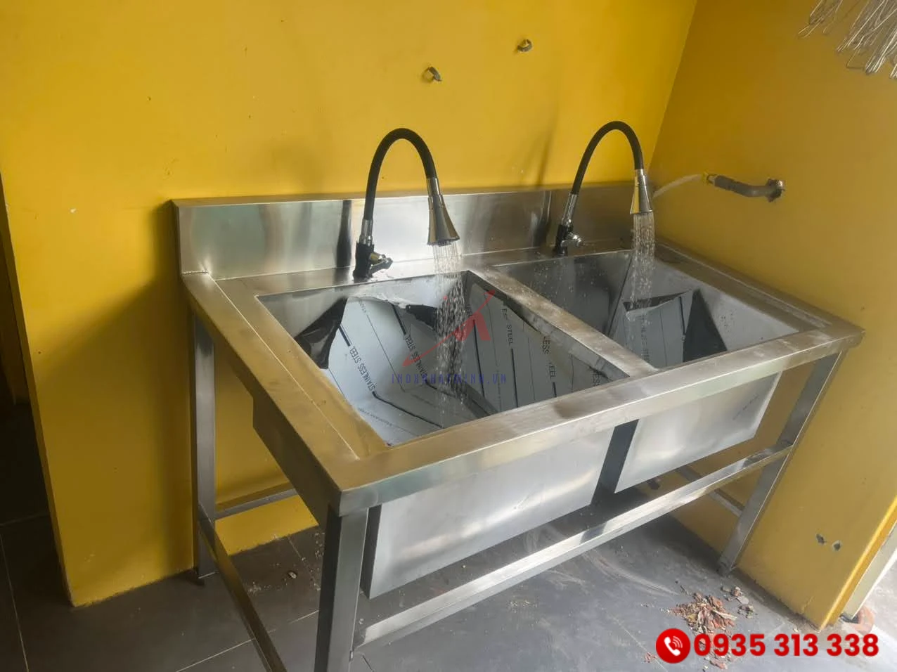 Chậu rửa công nghiệp 2 hố