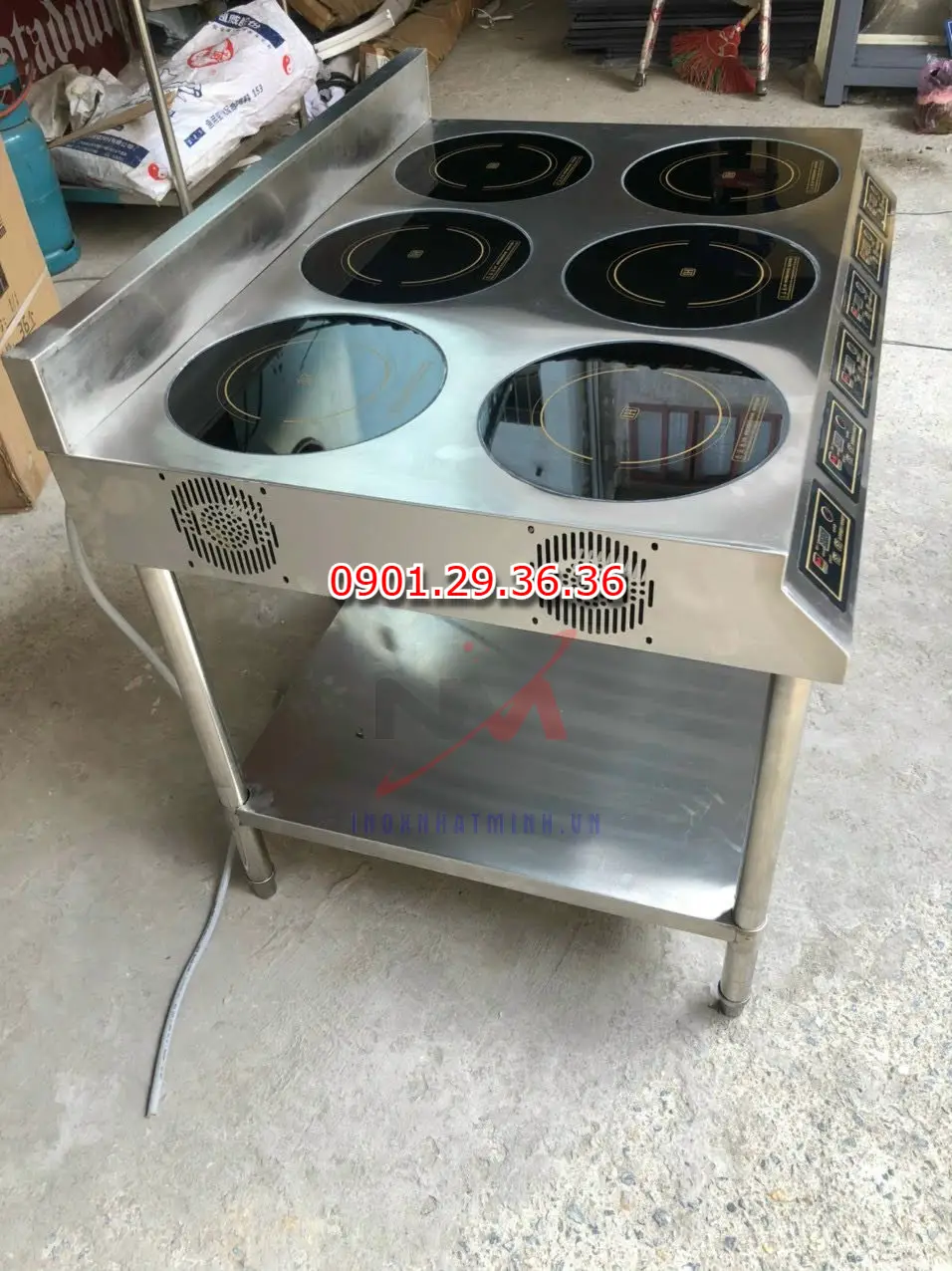 Bếp từ công nghiệp 6 mặt tròn