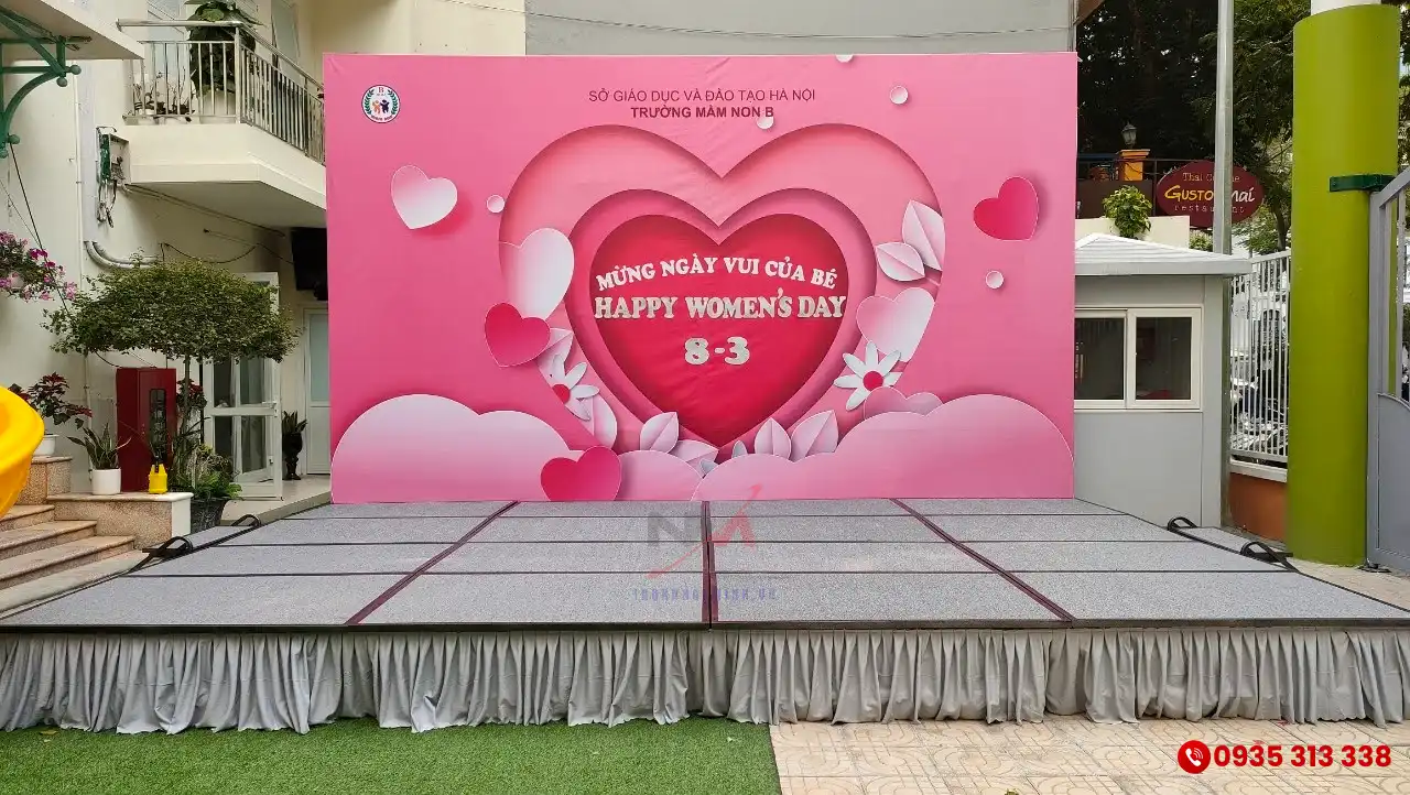 Bục sân khấu di động cho trường học