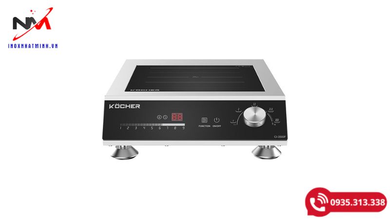 Bếp từ công nghiệp thiết kế sang trọng