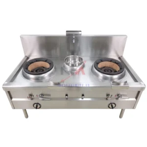 Bếp Á 2 Họng 1 Bầu Nước Có Quạt Thổi BE-NMBAU8