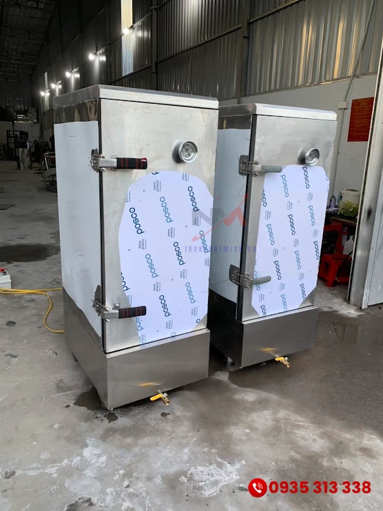 2 tủ hấp cơm 12 khay