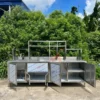 Quầy Pha Chế Cafe Inox 1m6 QB-NMQBI28