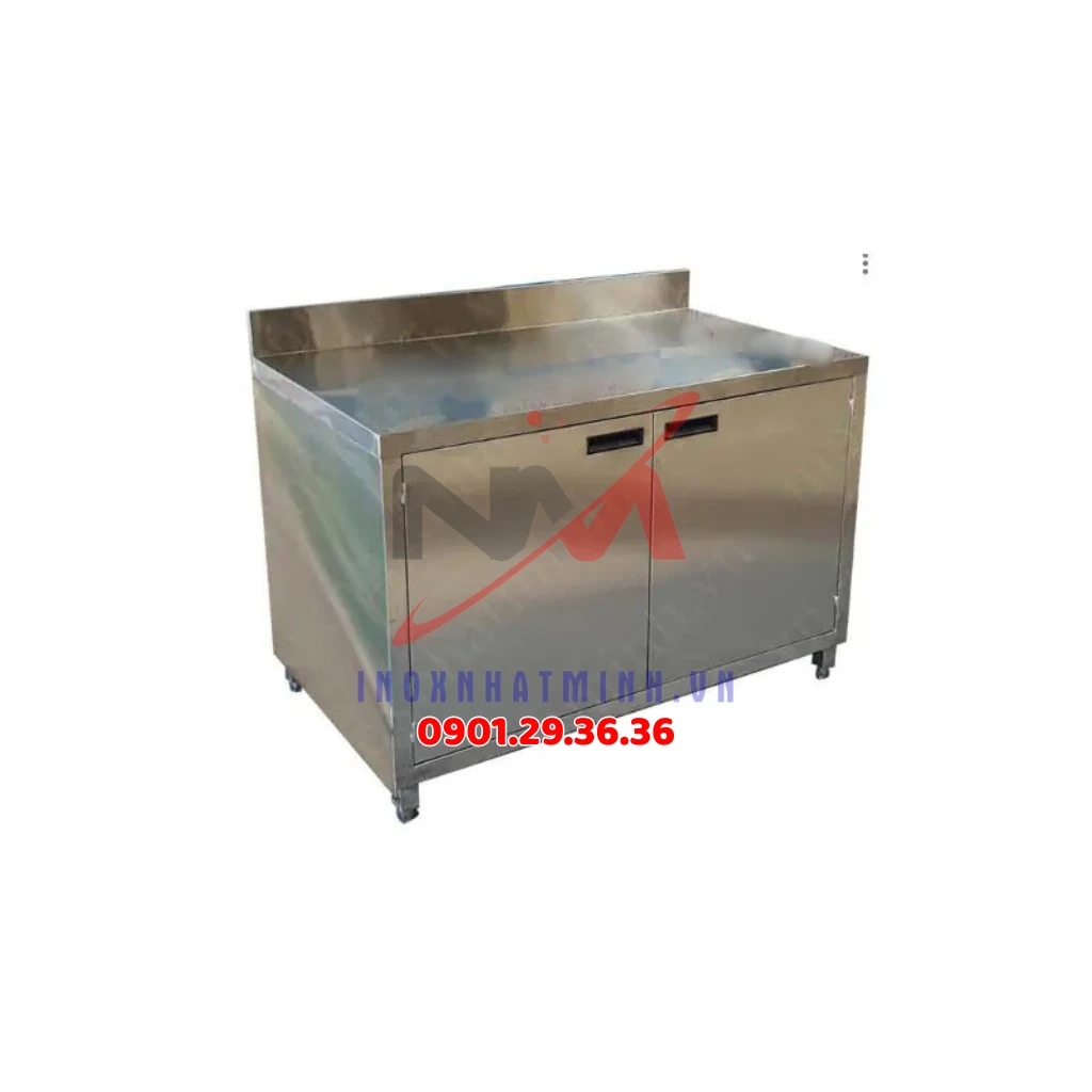 Tủ inox cửa mở 2 cánh