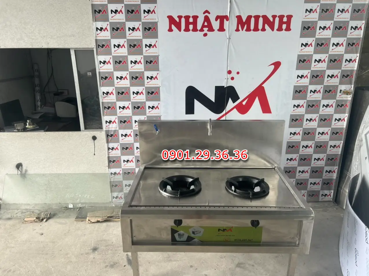 Bếp công nghiệp 2 họng inox giá tốt
