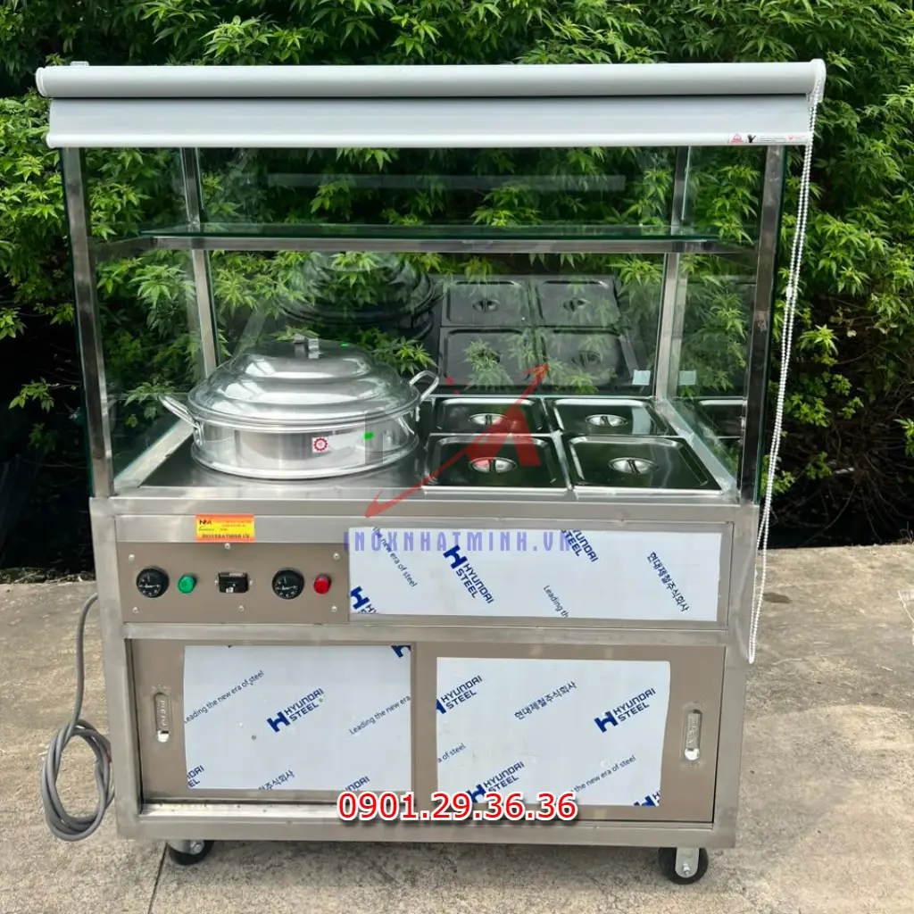 Xe hâm nóng thức ăn 4 khay