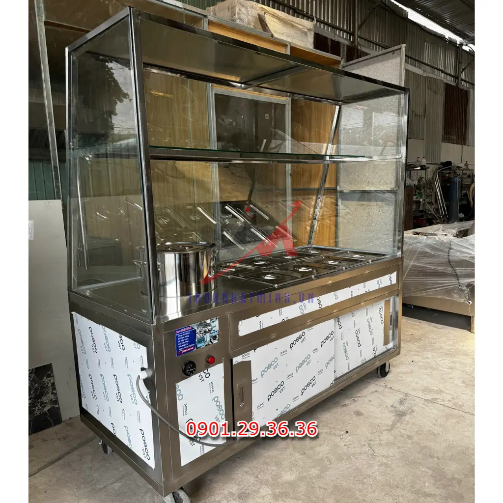 Xe hâm nóng thức ăn 8 khay