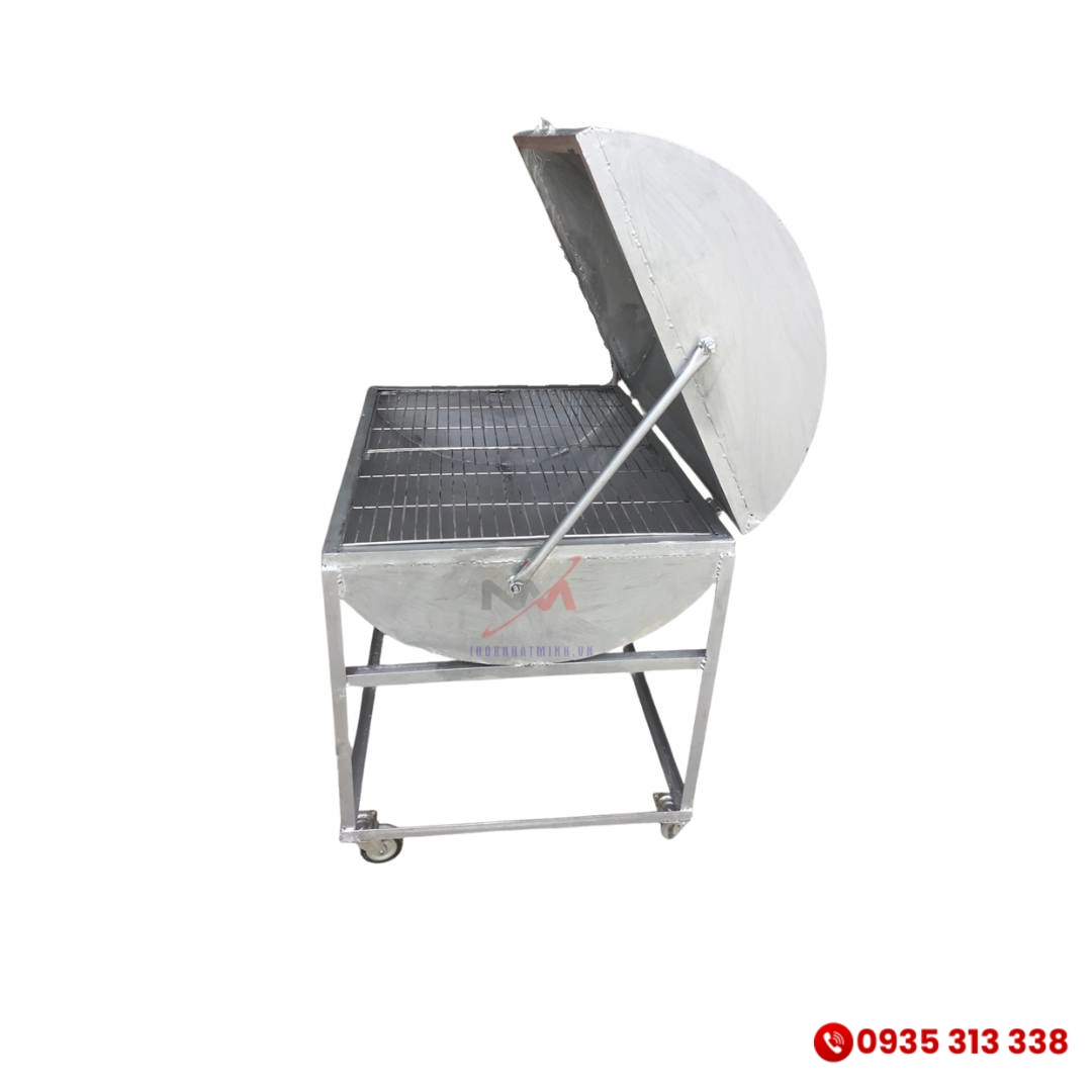 Lò nướng inox có nắp