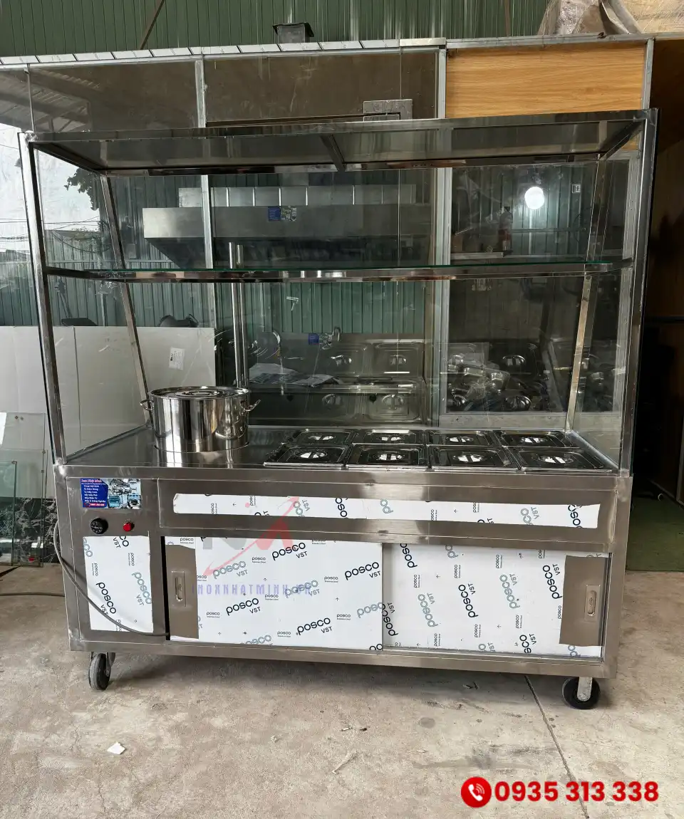 Tủ giữ nóng 8 khay 1 nồi