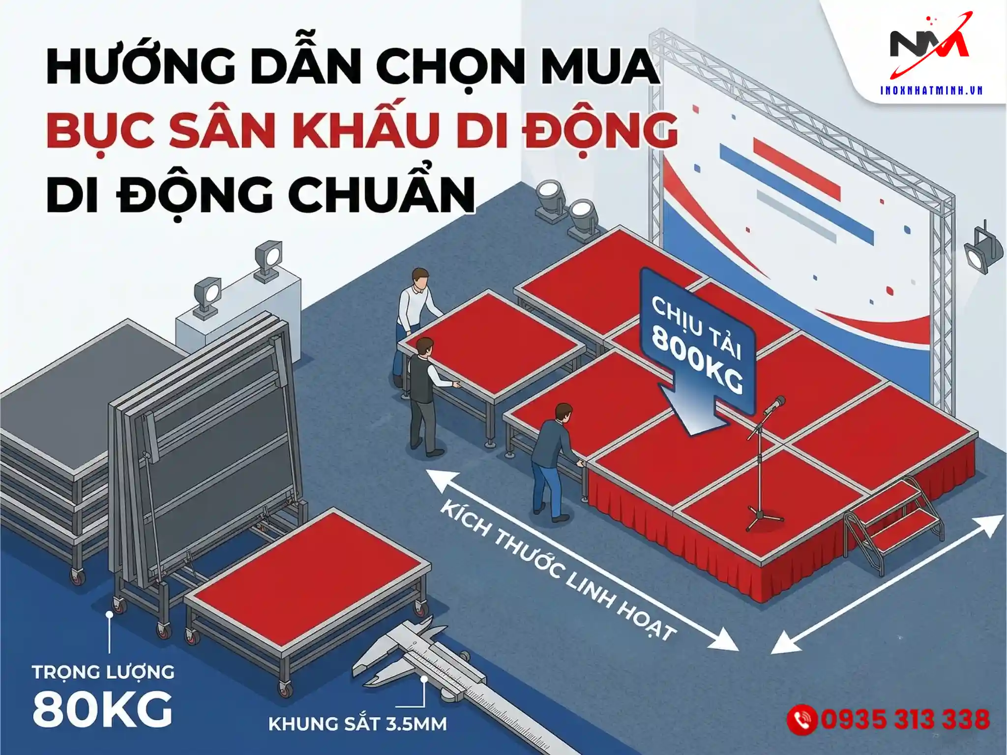 Hướng dẫn mua bục sân khấu di động