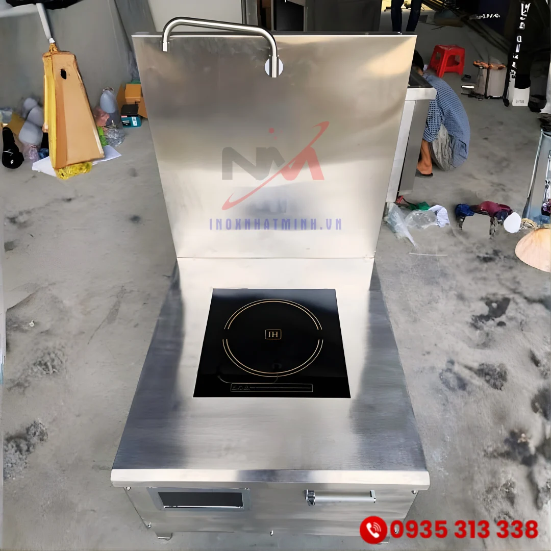 Bếp hầm điện từ inox đơn