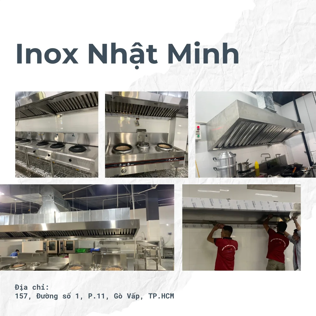 Các dự án hệ thống hút khói bếp nhà hàng của Inox Nhật Minh