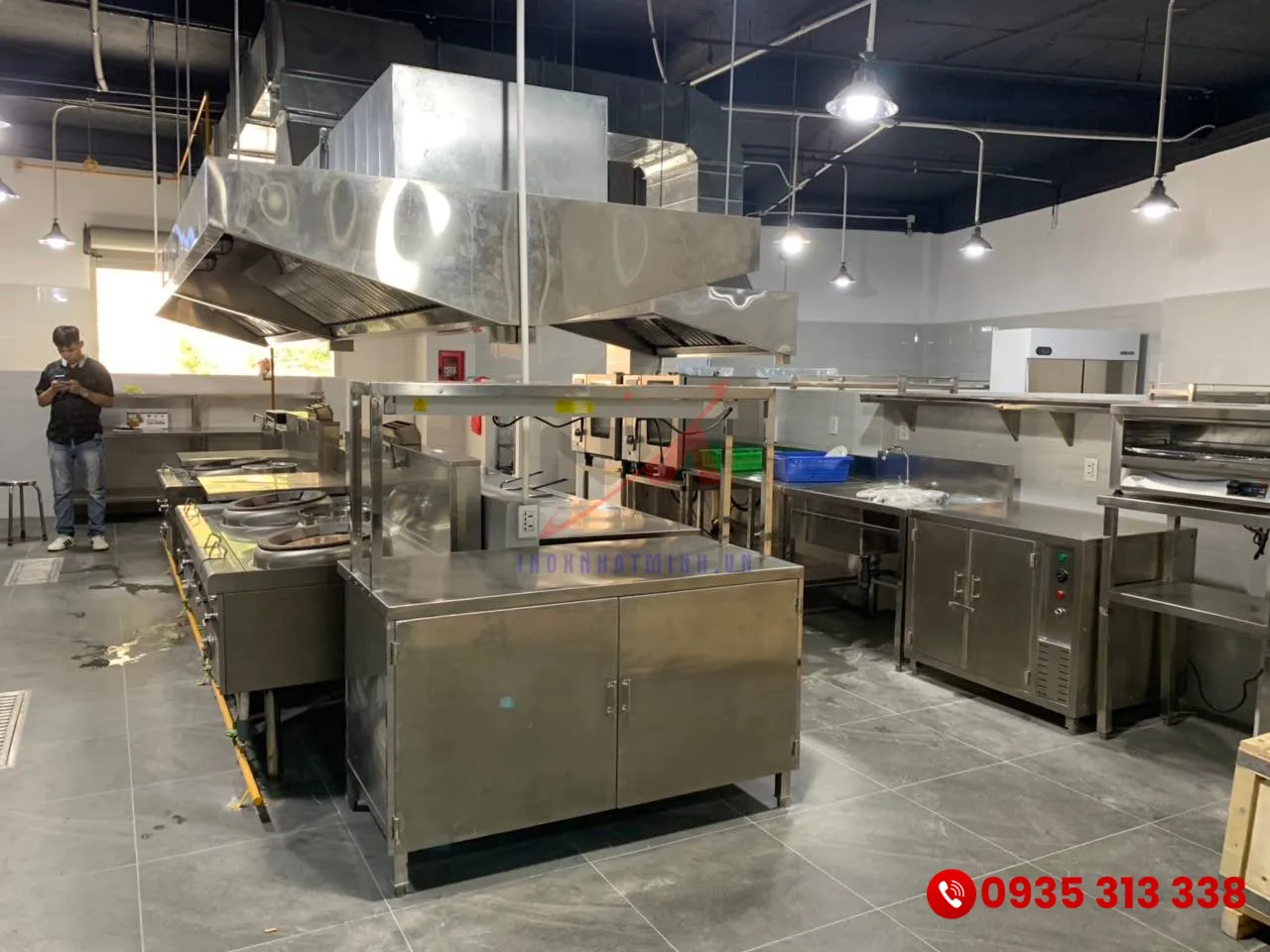 Dự án cung cấp thiết bị bếp công nghiệp và thi công trọn gói hoàn thiện bởi nhà thầu sản xuất Inox Nhật Minh