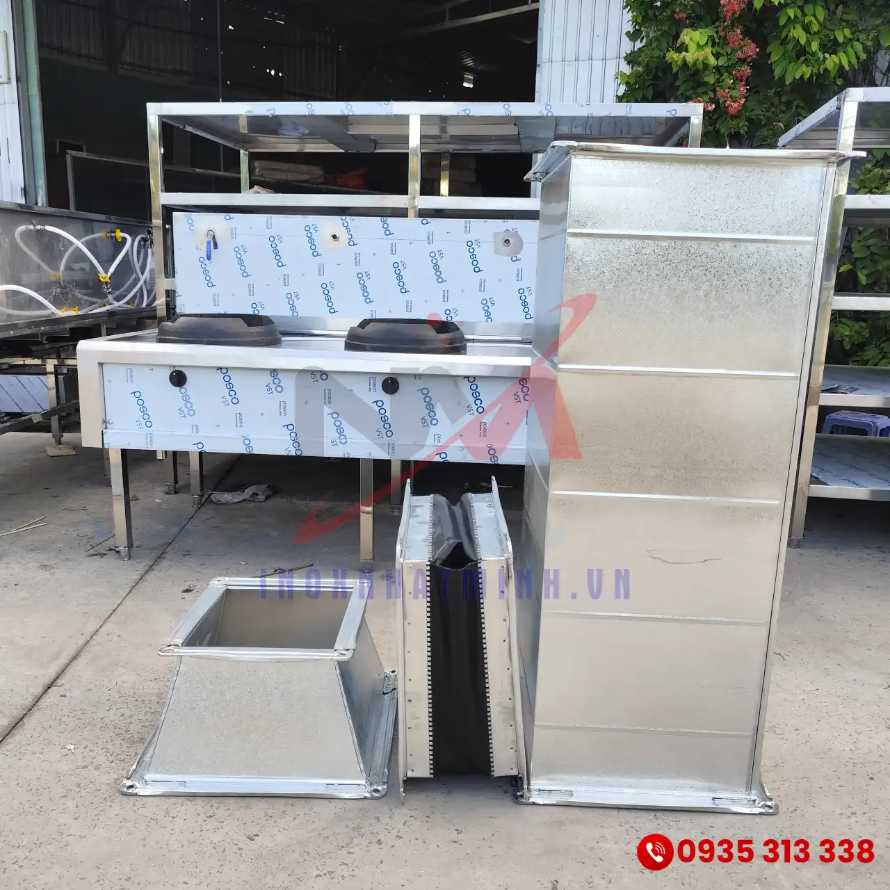 Cấu tạo ống dẫn khói, khớp giảm rung và đầu vuông