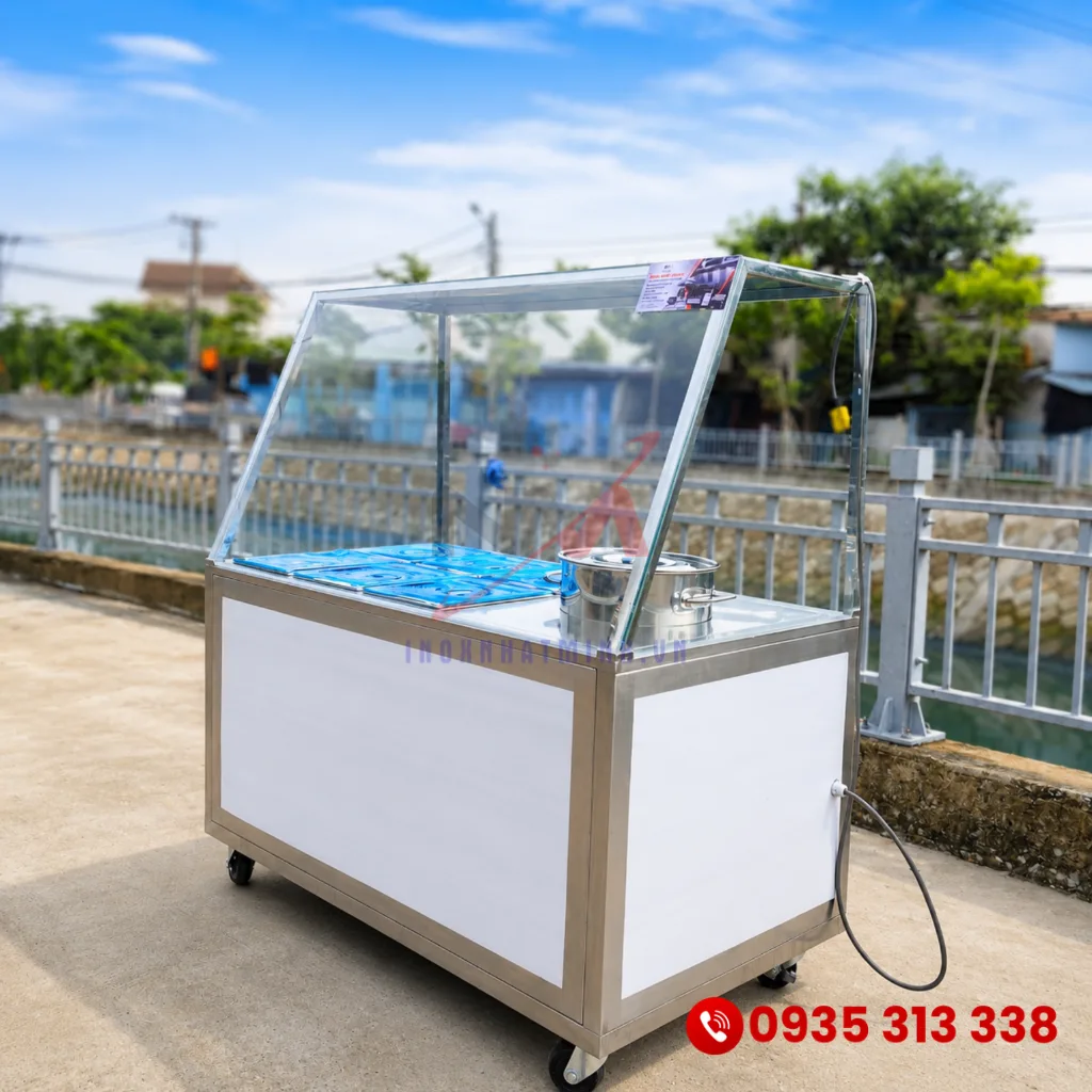 Tủ hâm nóng 6 khay 1 nồi canh