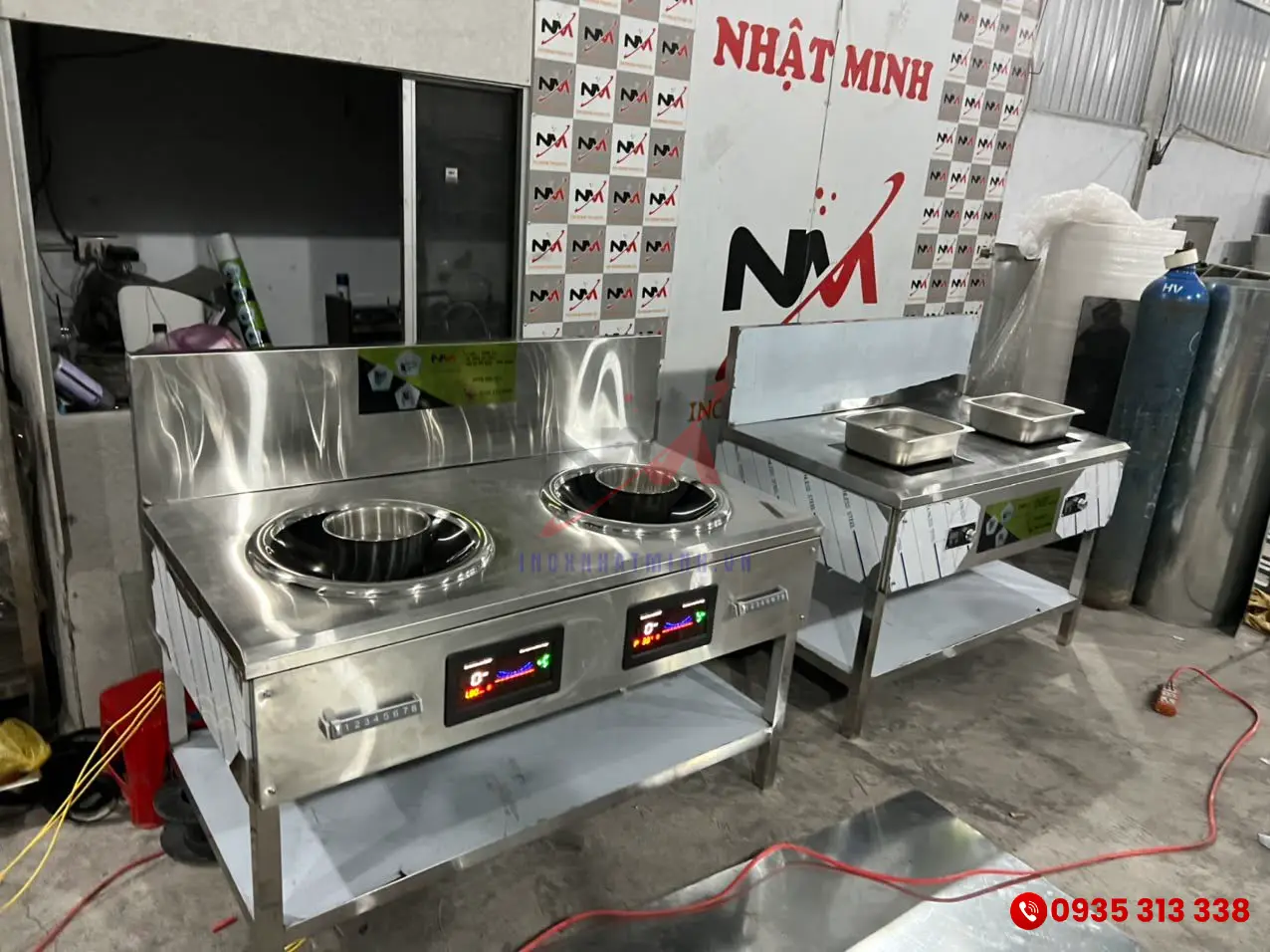 Xưởng gia công sản xuất bếp từ nhà hàng trực tiếp đảm bảo kỹ thuật chuẩn xác