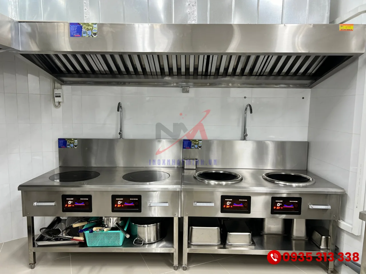 Inox Nhật Minh sản xuất bếp từ công nghiệp chất lượng cao