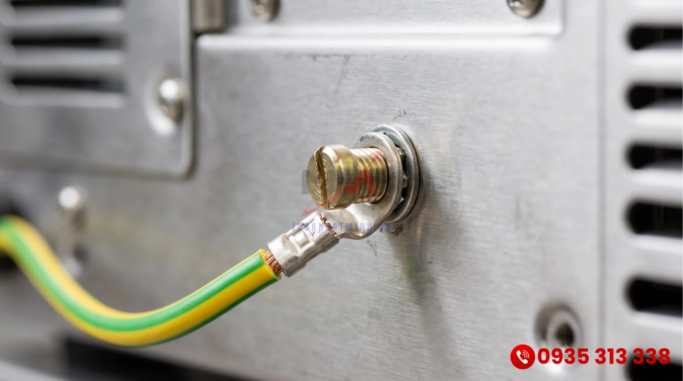 Đấu Nối Dây Tiếp Địa An Toàn Chống Giật Cho Bếp Từ Công Nghiệp 3 Pha