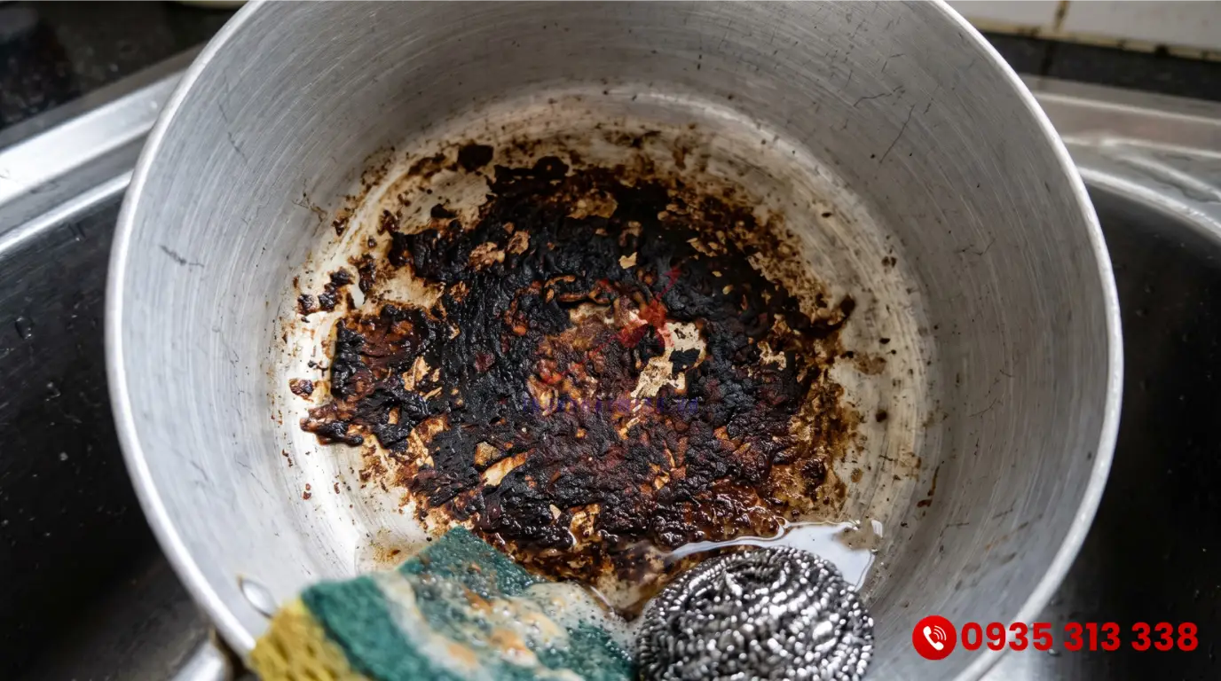 Nguyên nhân khiến cháo bị dính và khê khét ở đáy nồi