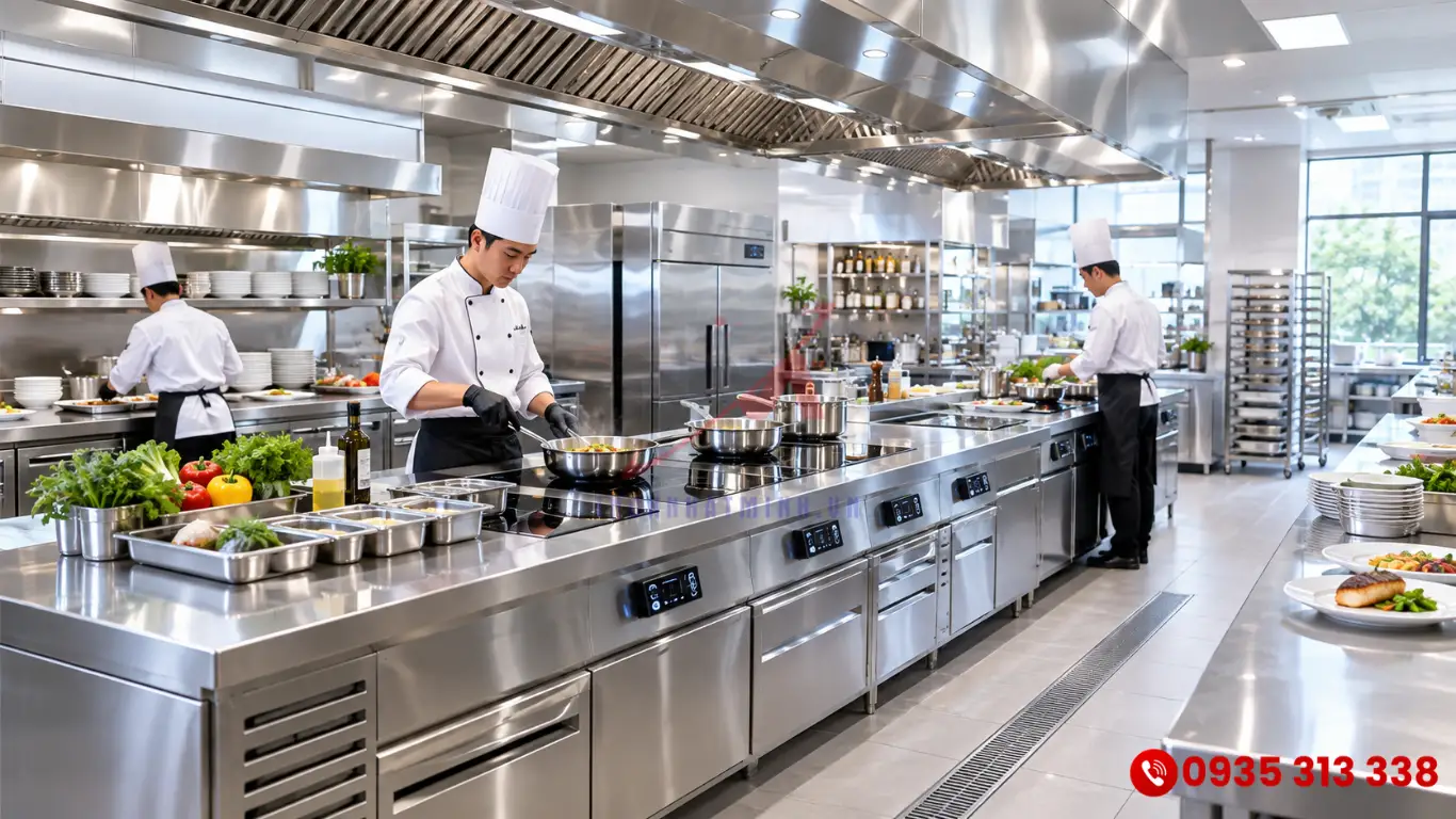 Bếp từ công nghiệp loại nào tốt cho nhà hàng và quán ăn