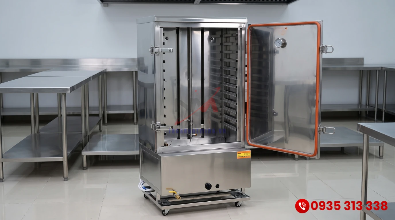 Tình trạng tủ nấu cơm gas không đánh lửa thường gặp trong các bếp ăn công nghiệp