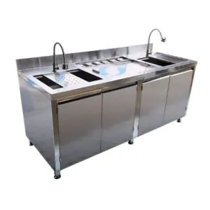 Tủ Inox Có 2 Bồn Rửa BE-NMTIN11