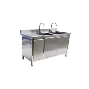 Tủ Inox Có 2 Bồn Rửa BE-NMTIN12