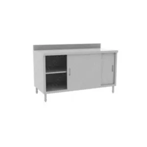 Tủ Inox Cửa Lùa Có Kệ Giữa BE-NMTIN17
